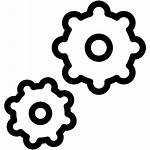 Icon Gears Settings Interface Line System Setting