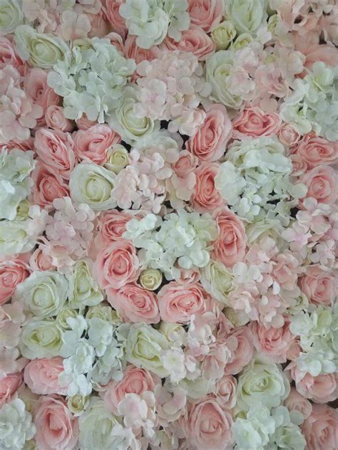 Blush Pink Wedding Flower Wall Baby Shower Backdrops Artifical Etsy