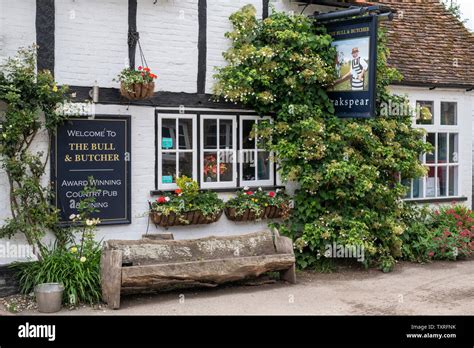 The Bull And Butcher Country Pub In Turville Village In The Chilterns