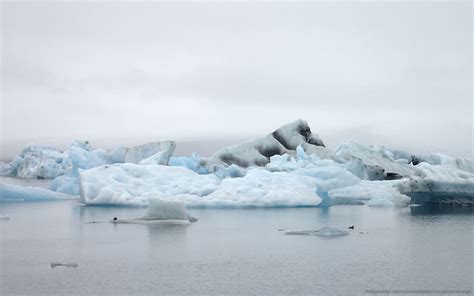 Wallpaper Jökulsárlón Icebergs 1 View Of The Jökulsárlón Glacier