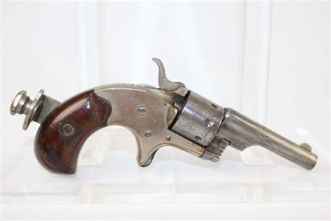 Colt Open Top Revolver 22 Rimfire Short Antique Firearms 001