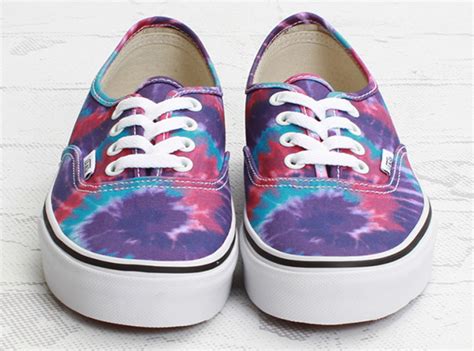 Then tuck the excess string in the shoe. Vans Authentic "Tie-Dye" - SneakerNews.com