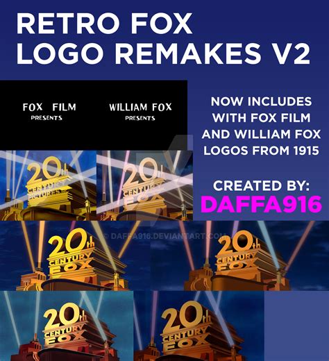 Retro Fox Logo Remakes V2 By Daffa916 On Deviantart