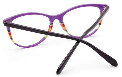 Colorful Eyeglasses Frames Purple Strp