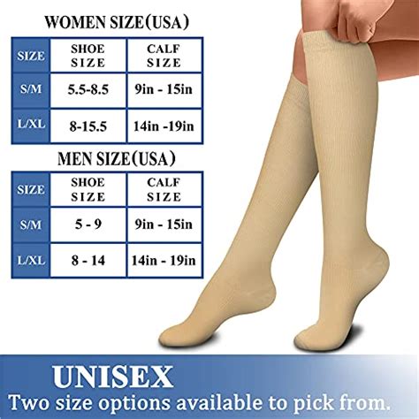 CHARMKING Compression Socks For Women Men Circulation 3 Pairs 15 20