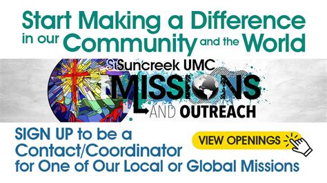 Local Missions And Outreach Suncreek United Methodist Church