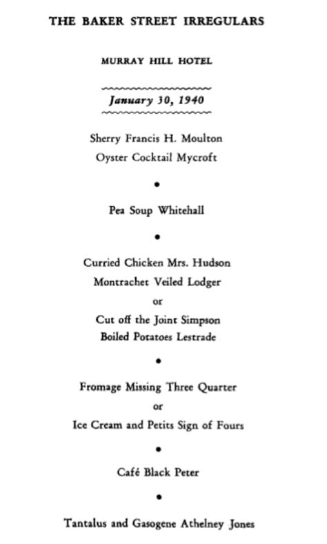 Entertainment And Fantasy The 1940 Dinner Published Originally As