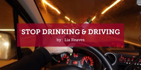 Stop Drinking And Driving