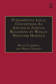 Fundamental Legal Conceptions As Applied In Judicial Reasoning By Wesl