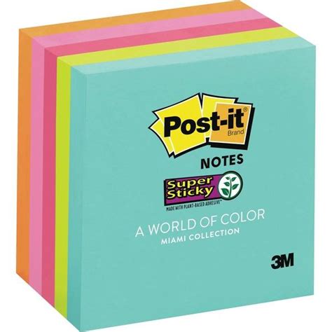 Knowledge Tree 3m Post It Super Sticky Notes 3 X 3 90 Sheets