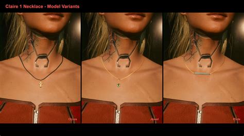 Modular Jewelry Collection Necklaces And Chokers Cyberpunk 2077 Mod