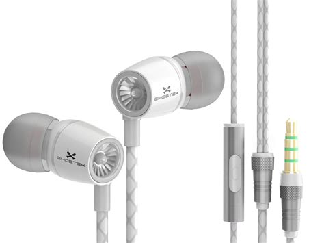 Wired 35mm Headphones Earphones Ghostek Turbine White Series Wired