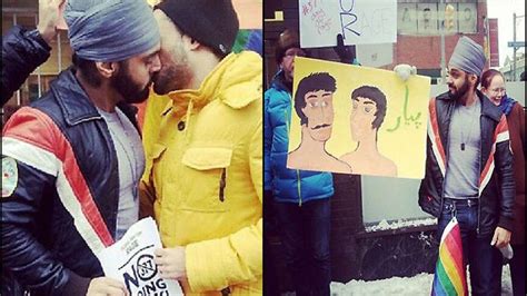 Gay Sikh Caught Kissing A Man Pic Goes Viral See Pics India Tv