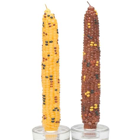 Harvest Corn Taper Candles Autumn And Fall Home And Party Decorations