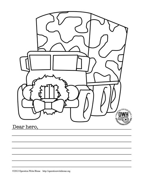All pdf templates on this page can be downloaded and printed for free. FREE military Coloring pages for Christmas! | Operation ...