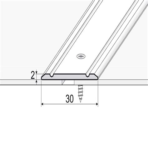 Ttc 40mm Aluminium Door Threshold T Bar Trim Adjustable Heightpivots