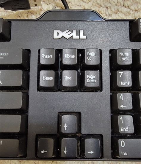 Genuine Dell Oem L100 104 Key Usb Wired Keyboard Black Ebay