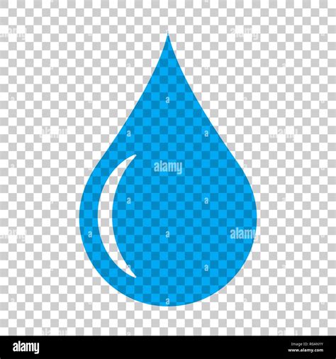 Water Drop Icon In Flat Style Raindrop Vector Illustration On Isolated