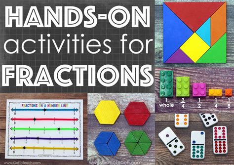 Teaching Fractions With Hands On Manipulatives And Activities Helps