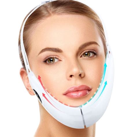 ems facial lifting device led photon therapy face slimming vibration massager double chin v line