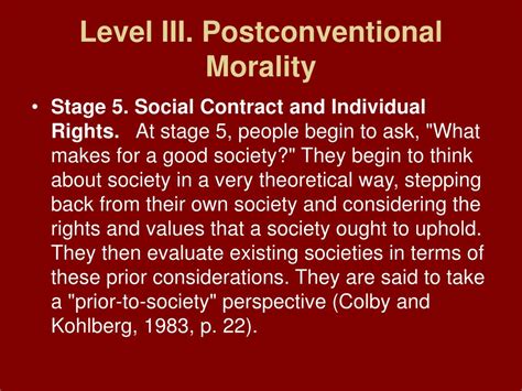 ppt kohlberg s six stages of moral development powerpoint presentation id 463650