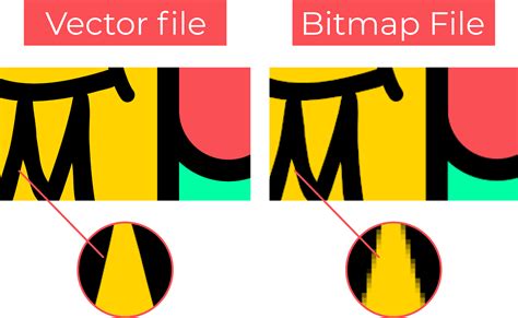 The Difference Between A Bitmap Image And A Vector Lor