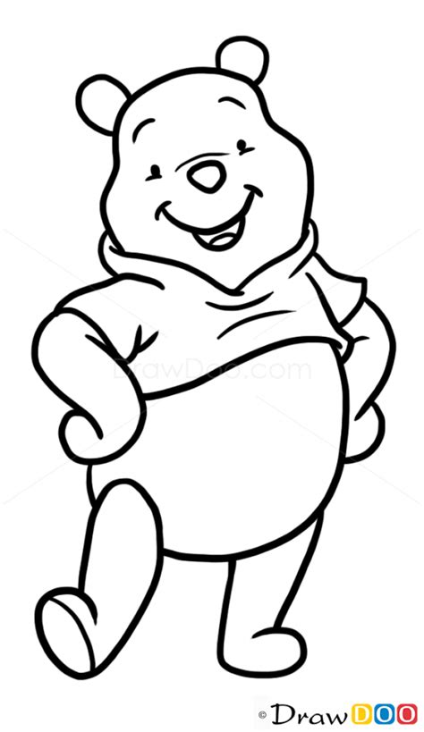 The character of winnie the pooh was based on milne's son's (christopher) teddy bear, but the drawings were inspired by a toy bear named growler, belonging to shepard's own son. How to Draw Winnie The Pooh, Cartoon Characters