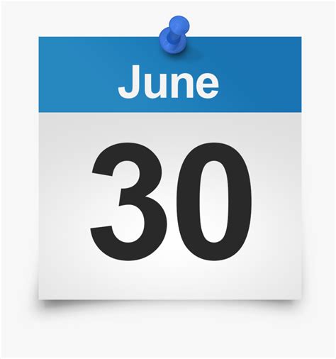 June 30 Calendar Icon Png Png Download June 30 Calendar Png Free