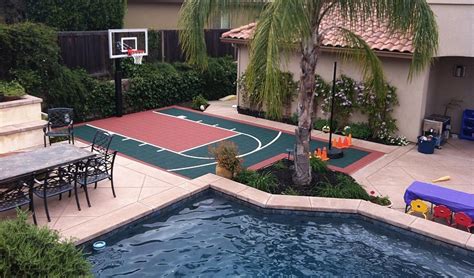 Inspired to diy build your own backyard basketball court? VersaCourt | Landscape Designers/Architects