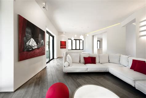 Red And White Apartment