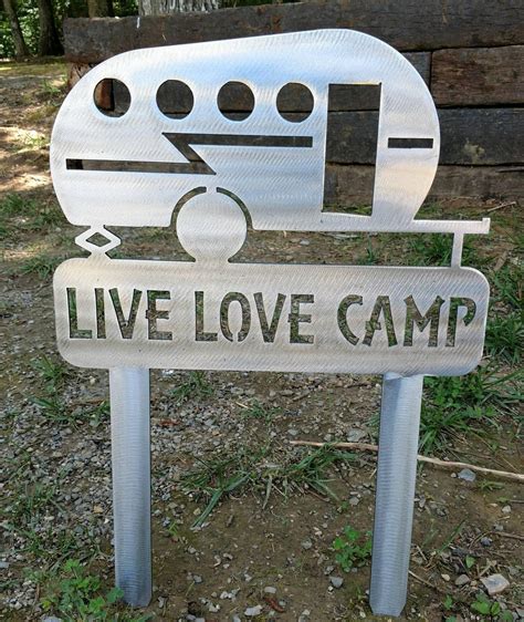 Personalized Camp Signs Metal Art Decor For The Campground Etsy