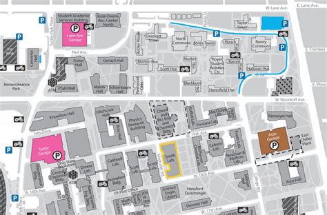 Ohio State Parking Map Printable Map