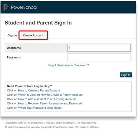 Creating Your Powerschool Account Support Desk