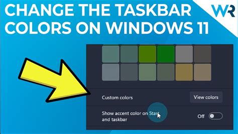 How To Change The Taskbar Color In Windows Youtube
