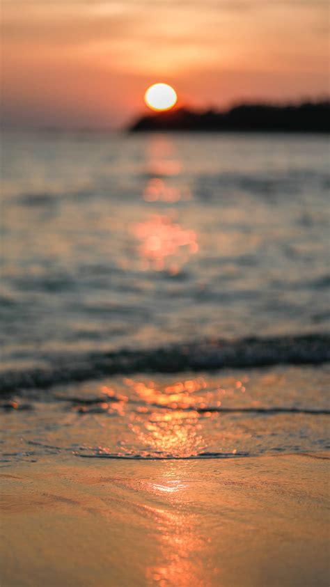 Download Beautiful Beach Sunset Amazing Iphone Wallpaper