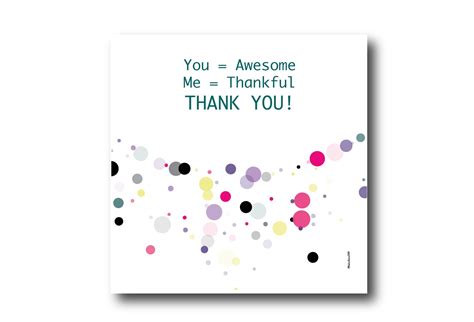 Digital Thank You Greeting Card Wishes Instant Download Printable At