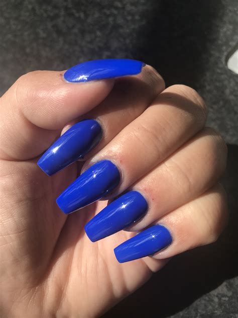 Blue acrylic nails ??? | Bright acrylic nails, Blue acrylic nails, Ombre acrylic nails