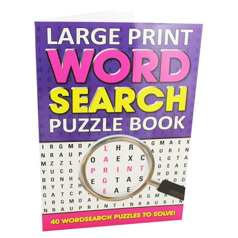 Large Print Word Search Puzzle Book By Alligator Books Ltd