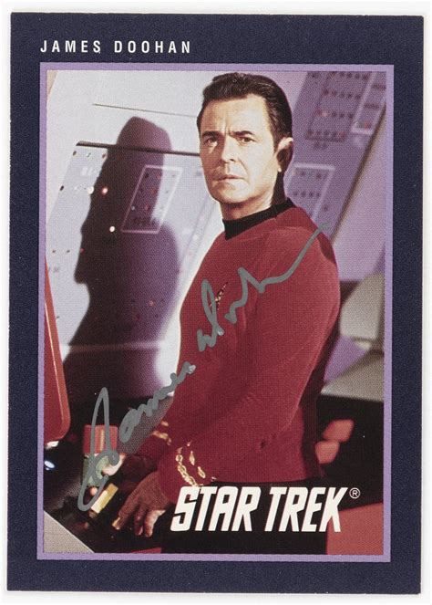 Hakes Star Trek Scotty Actor James Doohan Signed Trading Card