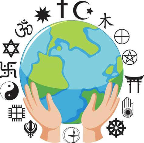World Religion Symbols Concept 11668262 Vector Art At Vecteezy