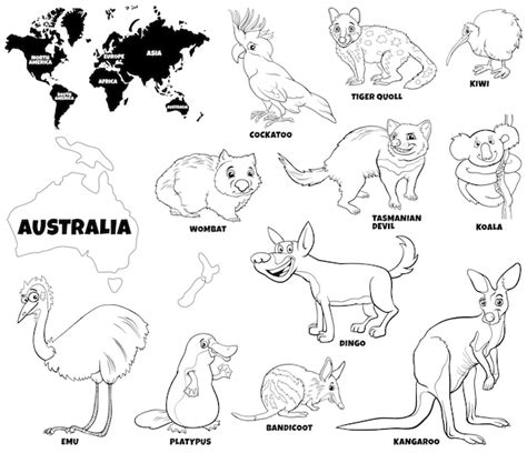 Coloring Pages Of Australian Animals