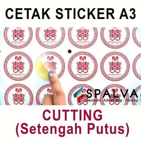 Jual Cetak Sticker Custom A Sticker A Cutting Sticker Label A