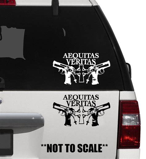 Aequitas Veritas Sticker Vinyl Decal Boondock Saints Ebay