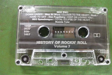 the history of rock n roll cassette tape etsy