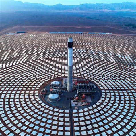 The 580 Mw Noor Ouarzazate Solar Power Station ️💯 One Of The Largest Concentrated Solar Power Pr