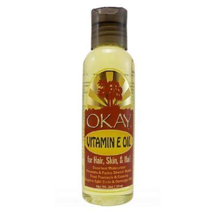 This is because of their chemical properties and subsequent benefits. Okay Skin & Nail Vitamin E Oil For Hair, 2 Oz - Walmart ...