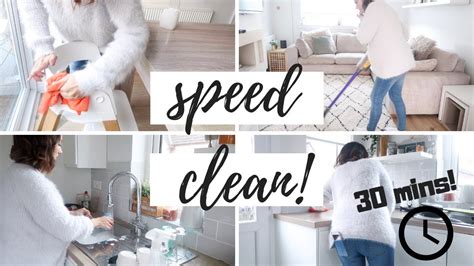 speed cleaning power half hour cleaning routine 2018 youtube