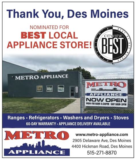 Appliance Service Des Moines Ia Metro Appliance Repair