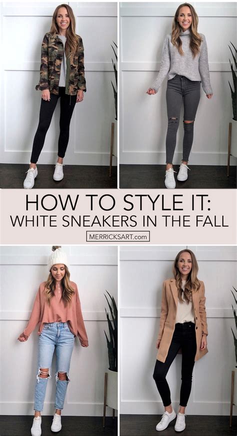 4 Ways To Wear White Sneakers In The Fall Merricks Art Sneaker