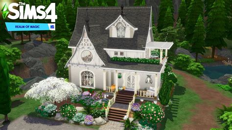 The Sims 4 The Good Witch House House Build Realm Of Magic Youtube